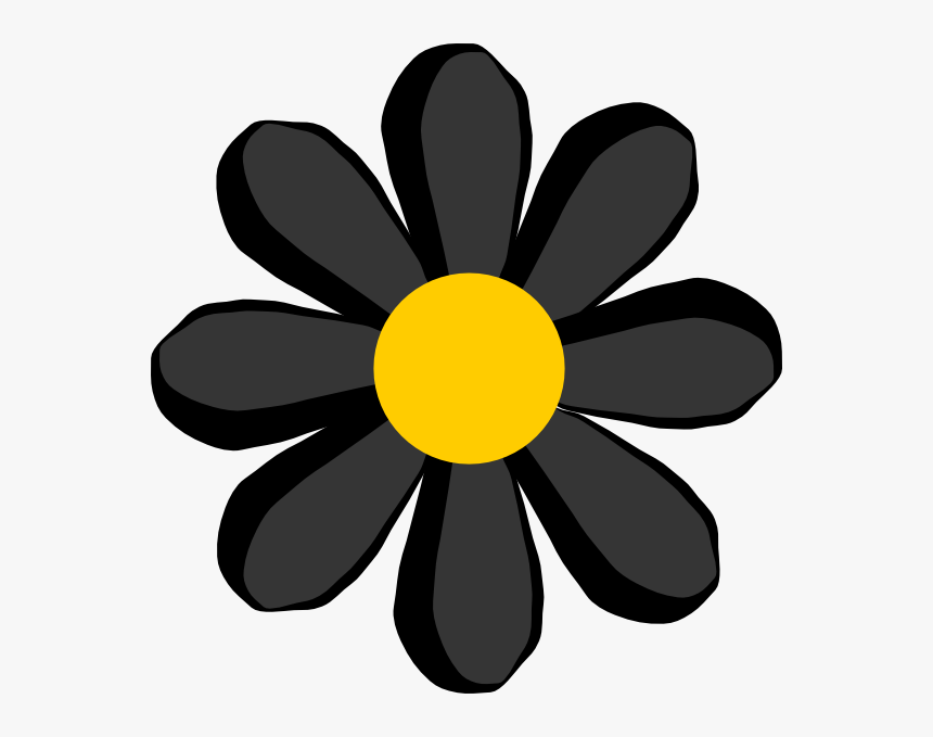 Black Flower Svg Clip Arts - Black Flower Clipart, HD Png Download, Free Download