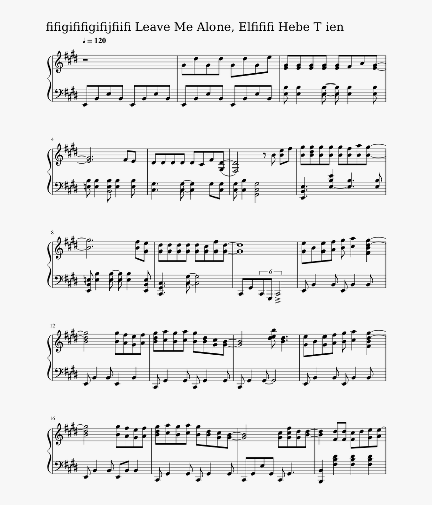 Chi Mai Piano Sheet, HD Png Download, Free Download