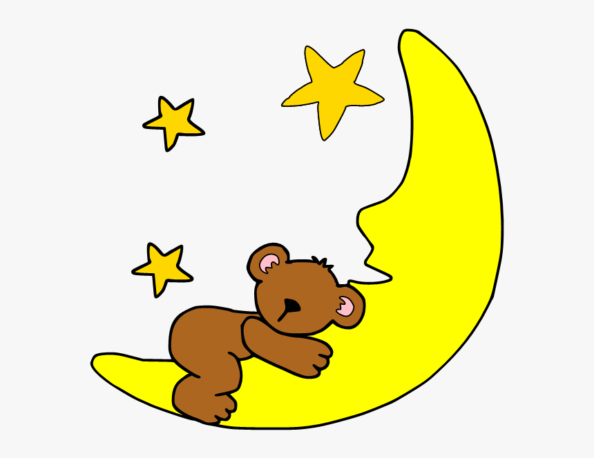 Sleep Cartoon Clip Art - Cute Cartoon Moon Clipart, HD Png Download, Free Download