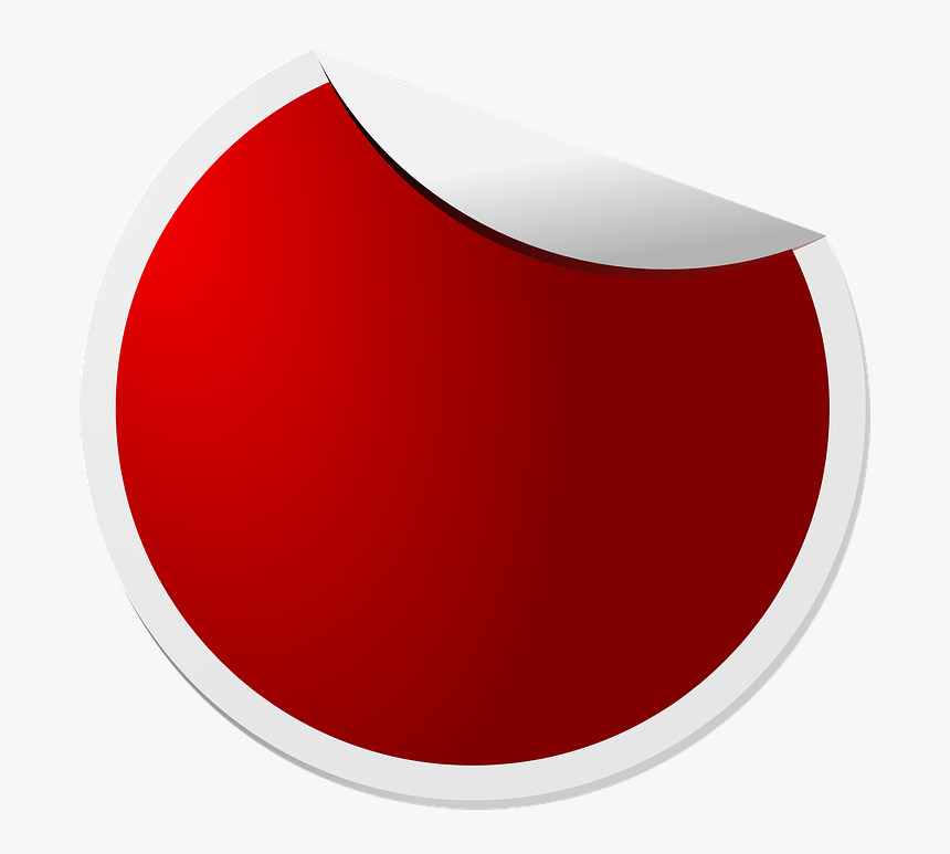 Stickers, Red, Round, White, Peeling, Decals, Folding, HD Png Download, Free Download