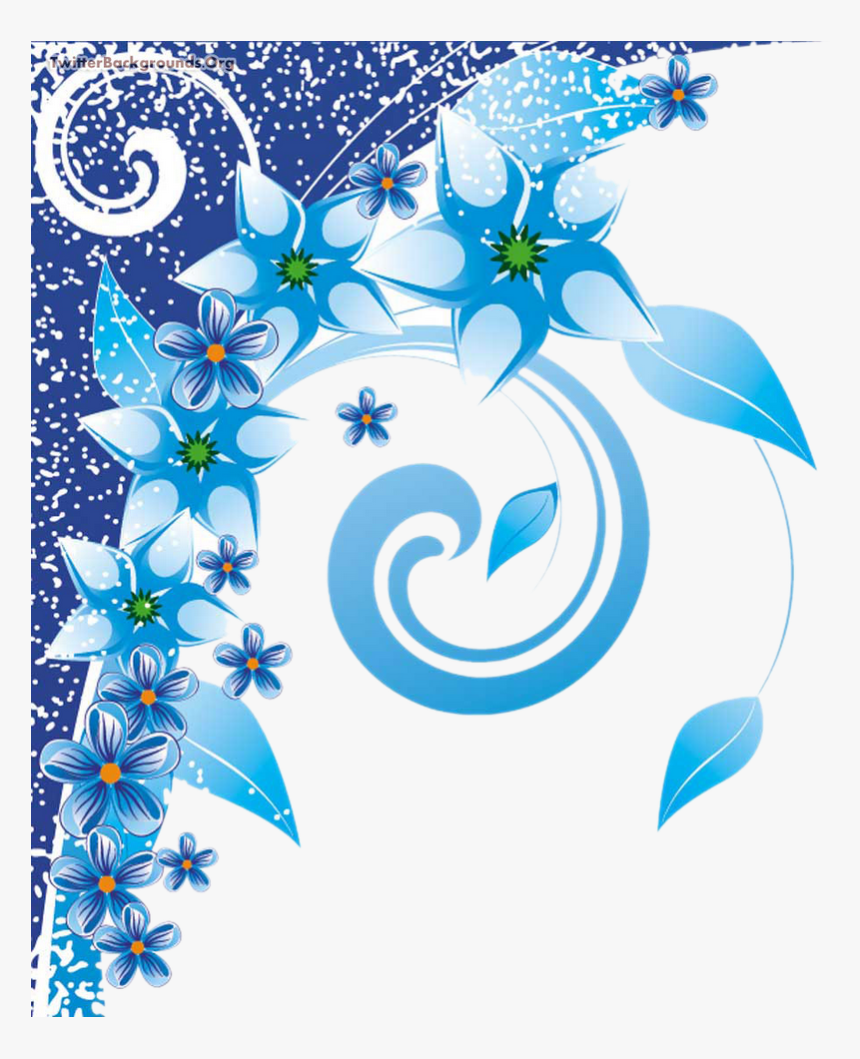 Floral Swirls Photoshop Background Png - Design Cover Page For Project, Transparent Png, Free Download