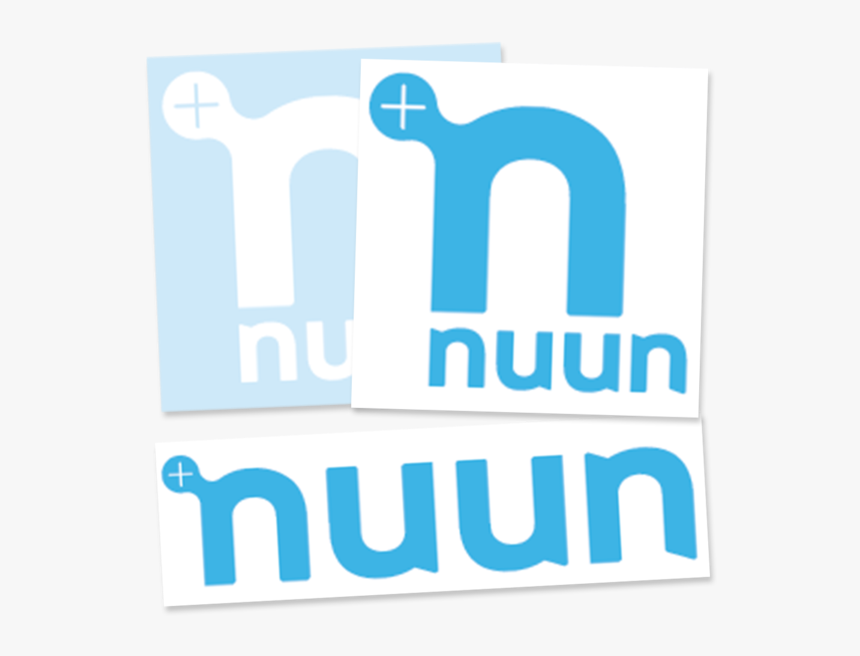 3 Nuun Logo Stickers Of Various Sizes And Colors - Nuun, HD Png Download, Free Download