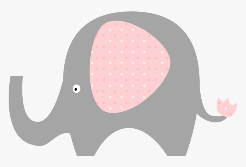 Seeing Pink Elephants Grey Free Clip Art - Baby Shower Grey Elephant Clipart, HD Png Download, Free Download