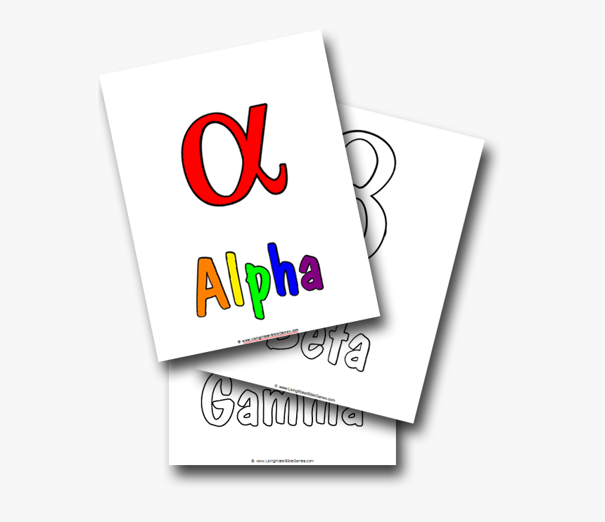 Greek Alphabet Coloring Page, HD Png Download, Free Download