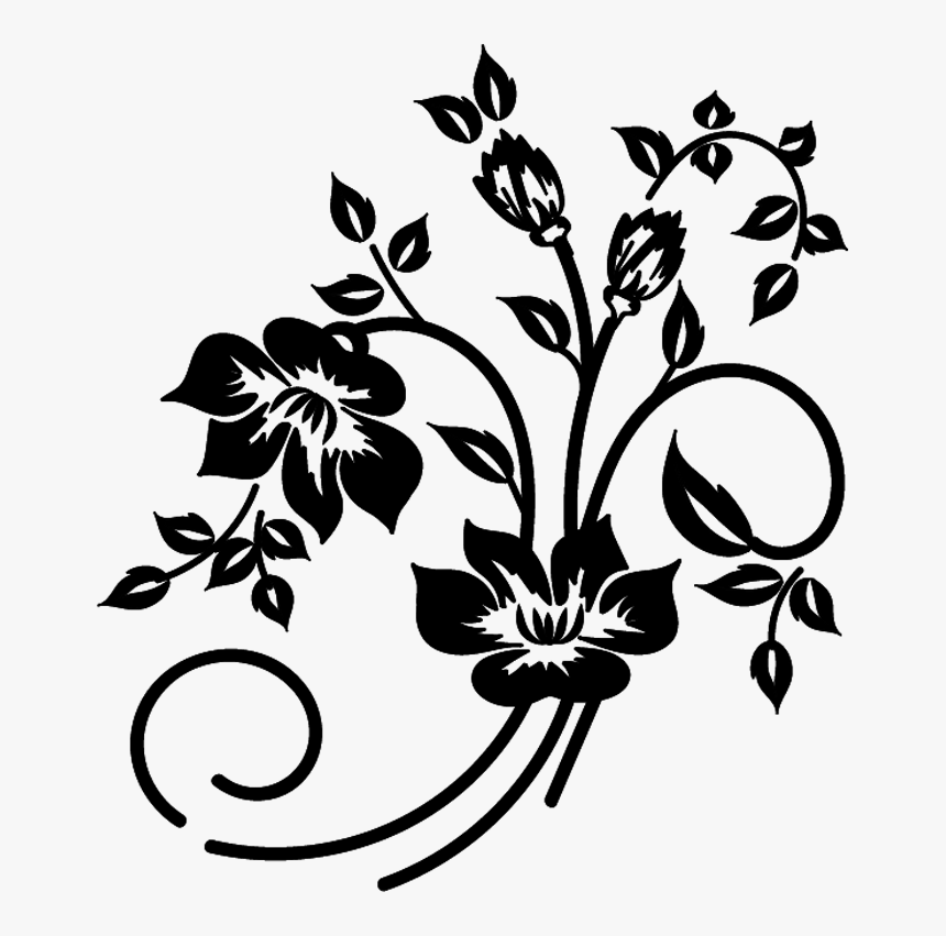 Transparent Black And White Flower Png - Black And White Flower Png, Png Download, Free Download