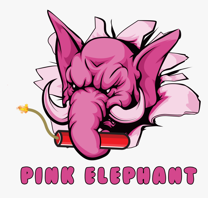 Transparent Pink Elephant Png - Strong Bodybuilder Elephant Mascot, Png Download, Free Download