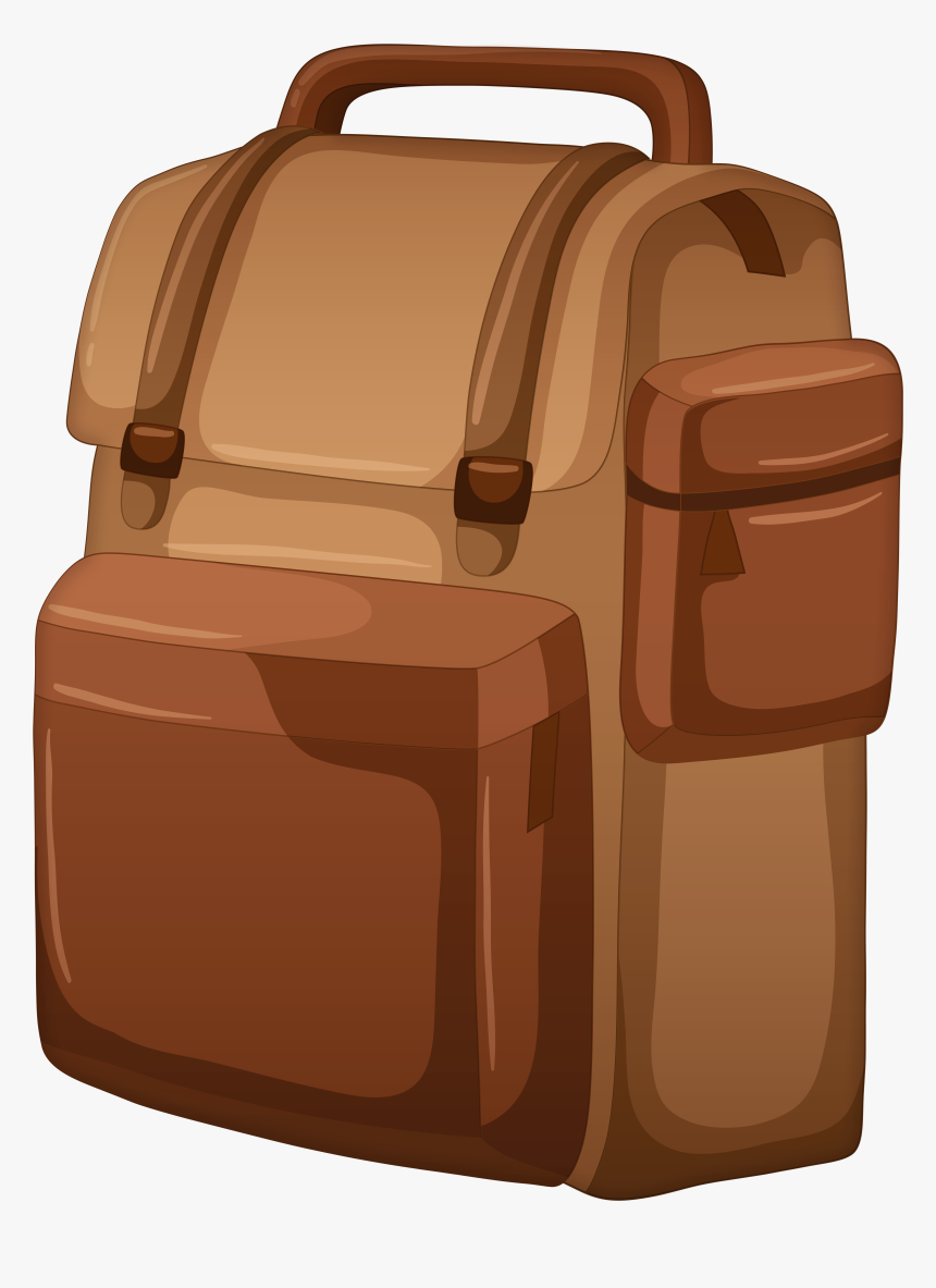Brown Backpack Png Clip Art, Transparent Png, Free Download