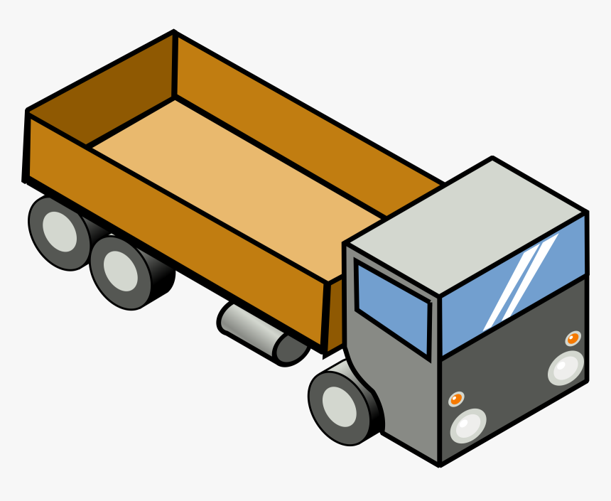 Transparent Big Rig Png - Isometric Drawing Of A Truck, Png Download, Free Download