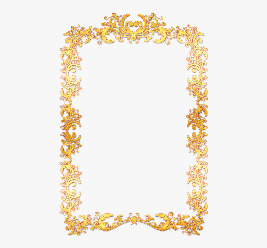 Ornate Gold Frame Png - Decorative To Do List, Transparent Png, Free Download