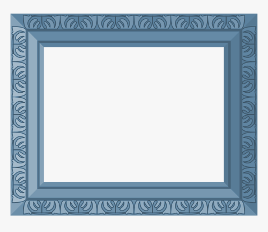 Blue Frame Ornate Free Picture - Blue Frame Vintage Png, Transparent Png, Free Download