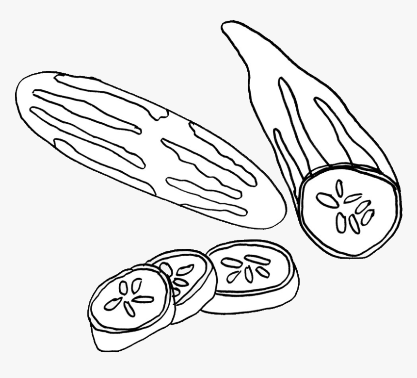 Vegetables Clipart Black And White, HD Png Download, Free Download