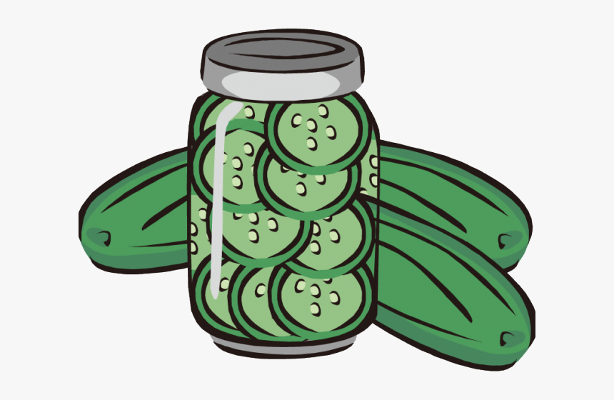 Pickles Clipart Cucumber Slice - Clipart Transparent Sliced Pickle Transparent Background, HD Png Download, Free Download