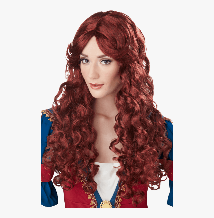 Curly Red Renaissance Wig - Wig, HD Png Download, Free Download