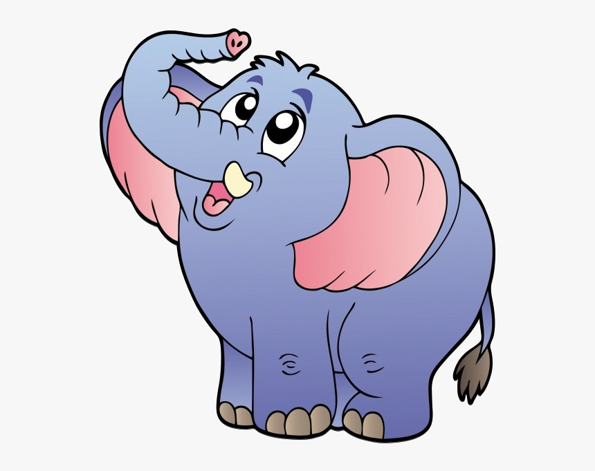 Cartoon Elephant Png - Cartoon Animal Png, Transparent Png - kindpng