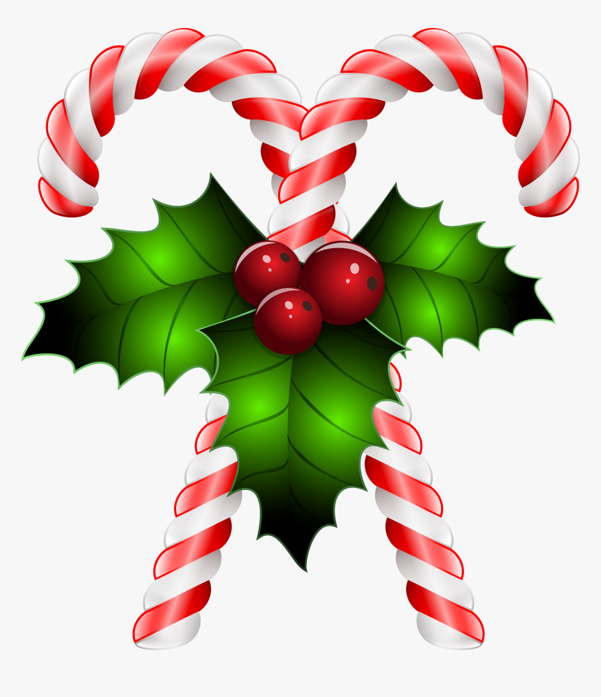 Candy Cane A Vector Cartoon Isolated On White Background - Christmas Candy Cane Transparent Background, HD Png Download, Free Download