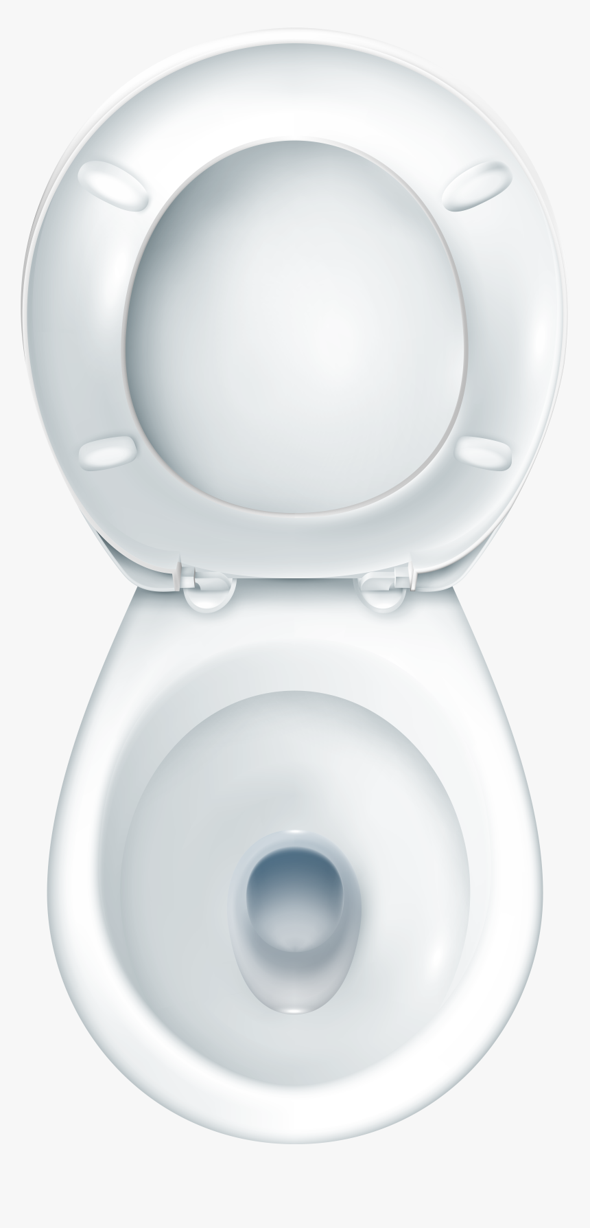 Round Toilet Png Clip Art - Toilet Birds Eye View, Transparent Png, Free Download