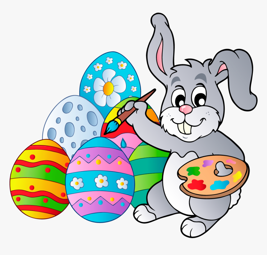 Eggs, Easter Bunny Images Download - Easter Bunny And Eggs Clipart, HD Png Download, Free Download