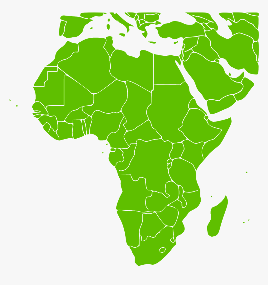 Africa Map Green, HD Png Download, Free Download