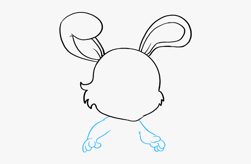 How To Draw Baby Bunny - Draw Head Bunny, HD Png Download, Free Download