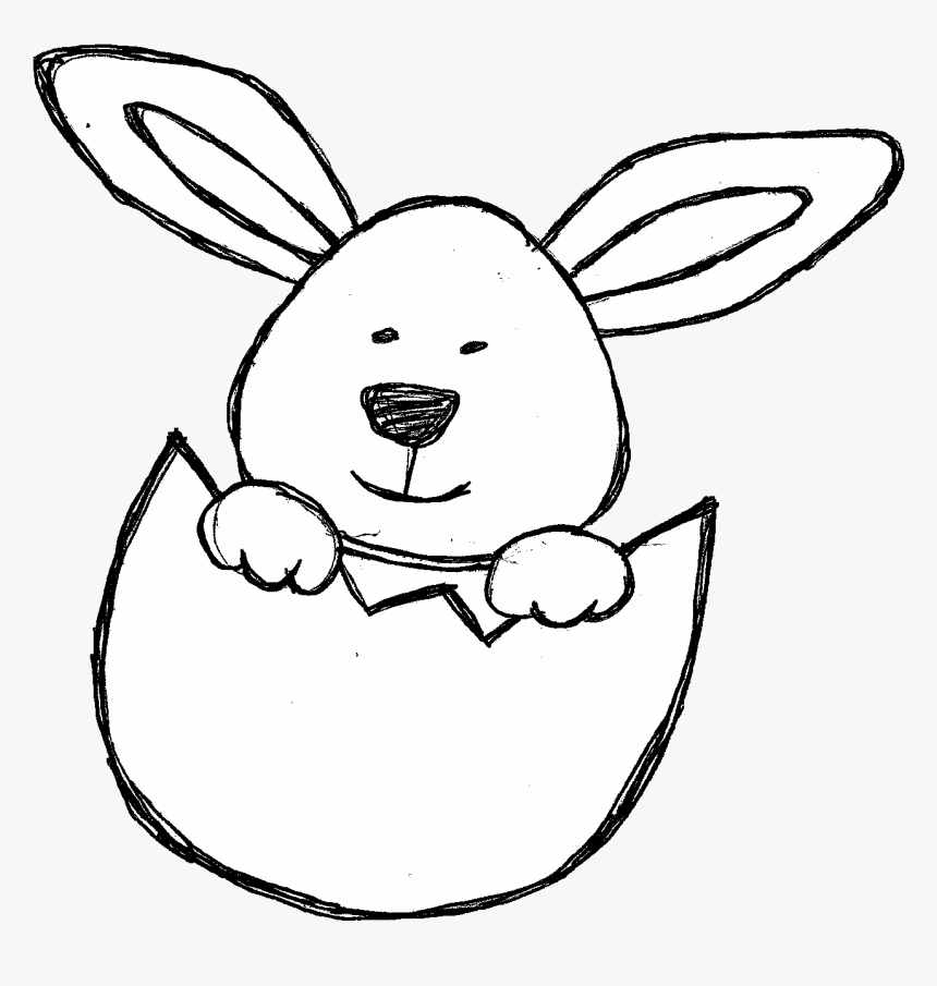 Transparent Baby Chicks Clipart - Baby Bunny Doodle Pgn, HD Png Download, Free Download