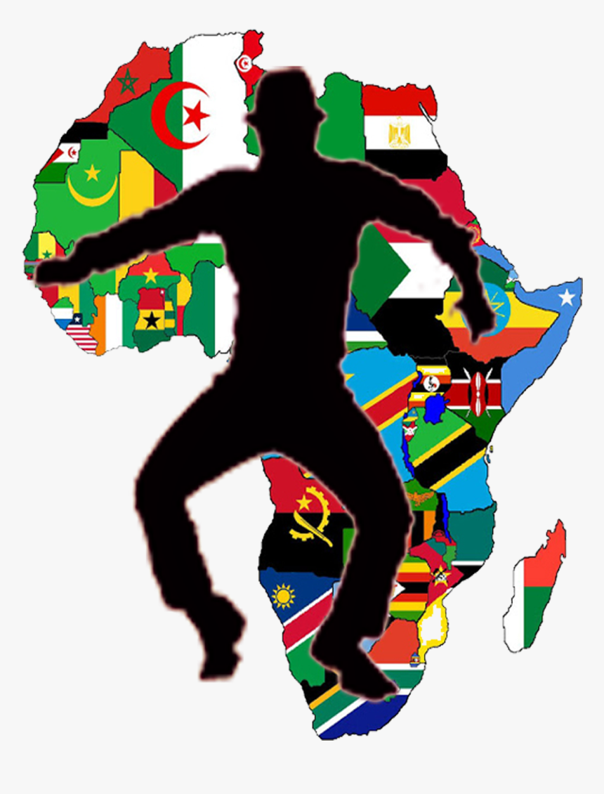Afro Dance Hits By Nado - African Continent With Flags, HD Png Download, Free Download