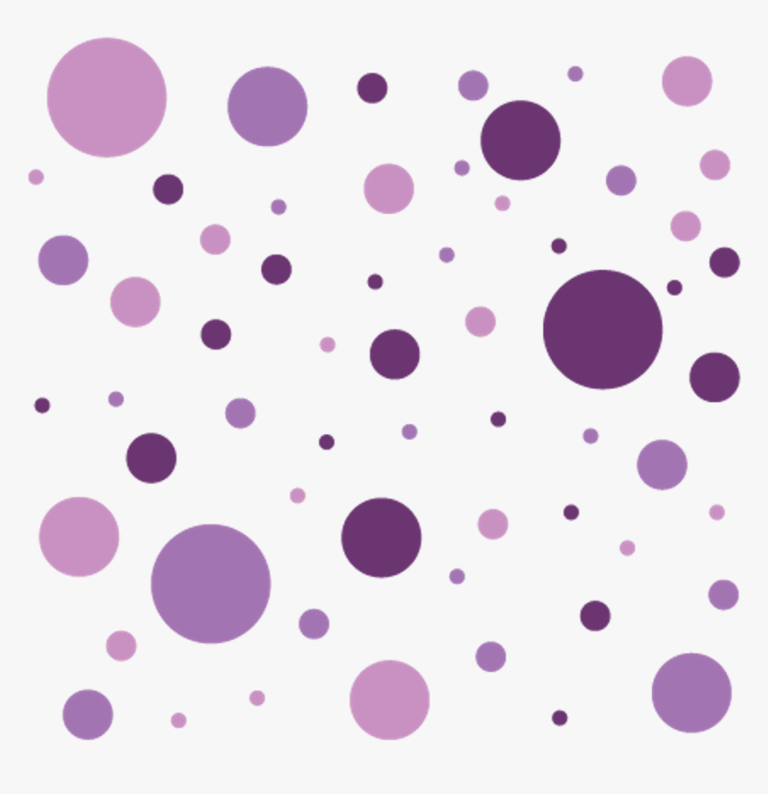 Purple Circle Circles Dots Background Pattern Transpare - Polka Dot Background Transparent, HD Png Download, Free Download