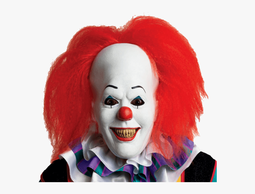 Red Hair Scary Clown Halloween - Clown Png, Transparent Png - kindpng.