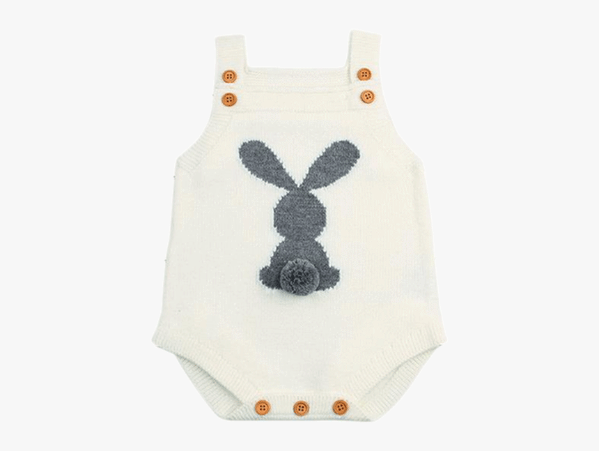 Baby Bunny Tail Romper - Ropa De Bebes Niña Tejidos, HD Png Download, Free Download