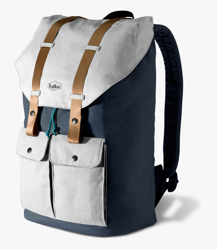 Blue Canvas Backpack - Trublue The Original Backpack, HD Png Download, Free Download