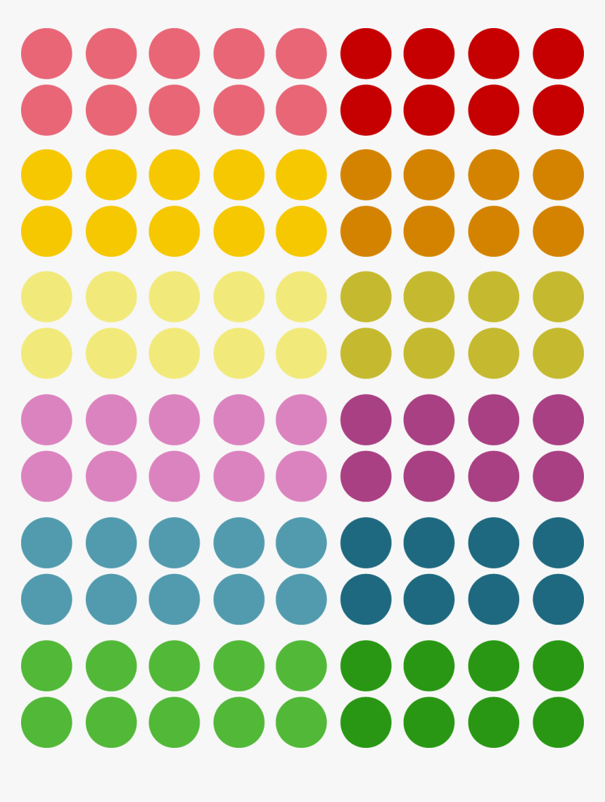 Different Color Dots - Circles With Different Colors, HD Png Download, Free Download