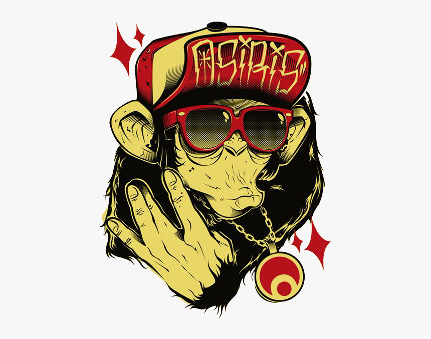 Hip Gorilla Graffiti Drawing Hop Free Hd Image Clipart - Osiris T Shirt, HD Png Download, Free Download