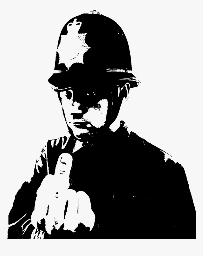 #banksy #streetart #graffiti #police #painting #art - Banksy Rude Copper, HD Png Download, Free Download