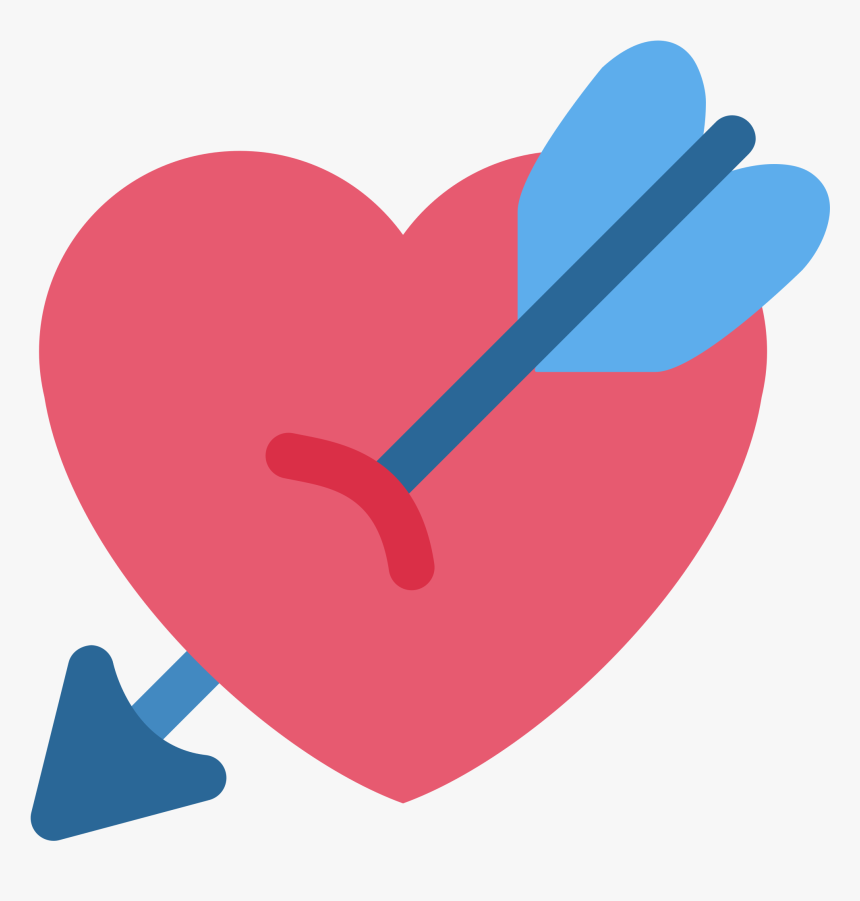 Emoji Corazon Con Flecha , Transparent Cartoons - Android Heart Emoji Png, Png Download, Free Download