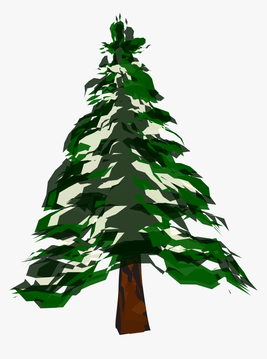 How To Draw A Tree - Png Cartoon Pine Tree, Transparent Png, Free Download