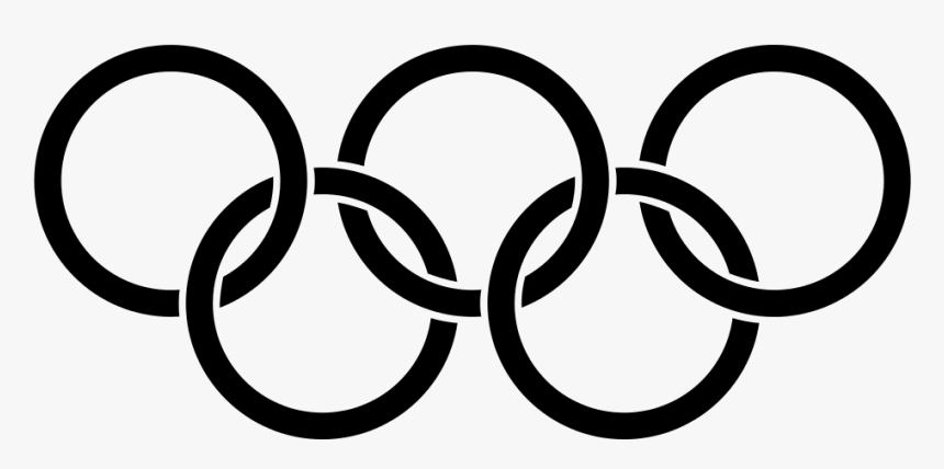 Olympic Rings Png - Olympic Logo Black And White, Transparent Png, Free Download