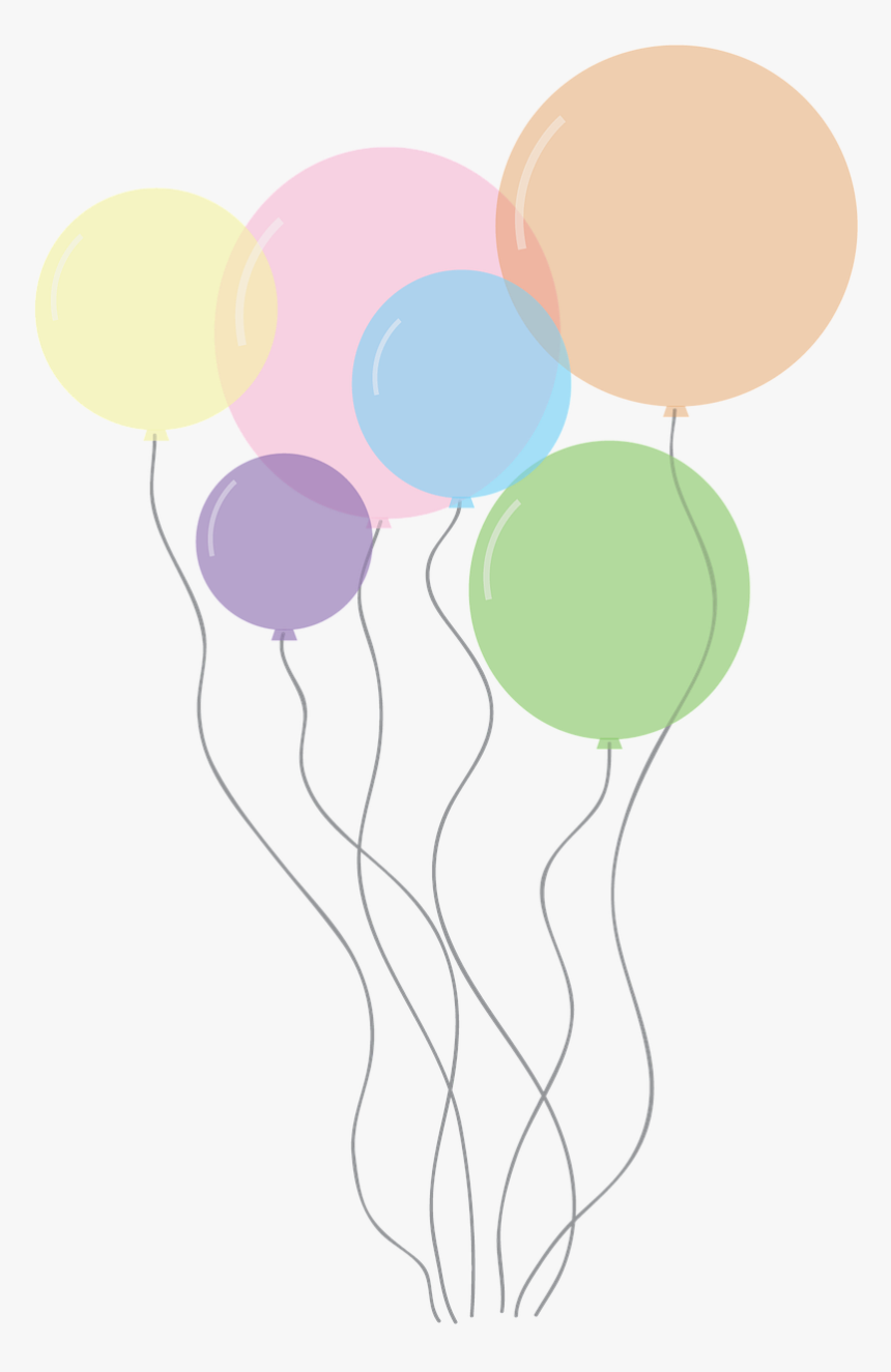 Transparent Background Pastel Balloons Clipart Png Balloons