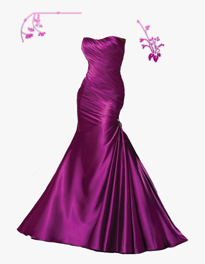 Free Icons Png - Purple Pink Dress Png, Transparent Png, Free Download