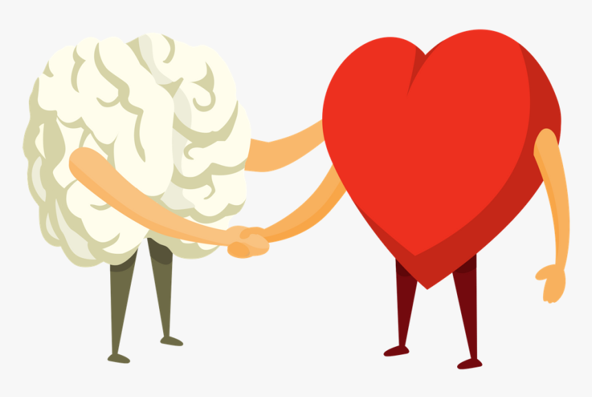 A Quien Va Dirigido - Heart And Brain Shaking Hands, HD Png Download, Free Download