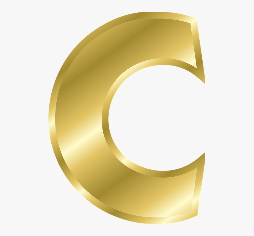 Letter, C, Capital Letter, Alphabet, Abc, Gold - Letter C Gold Png, Transparent Png, Free Download