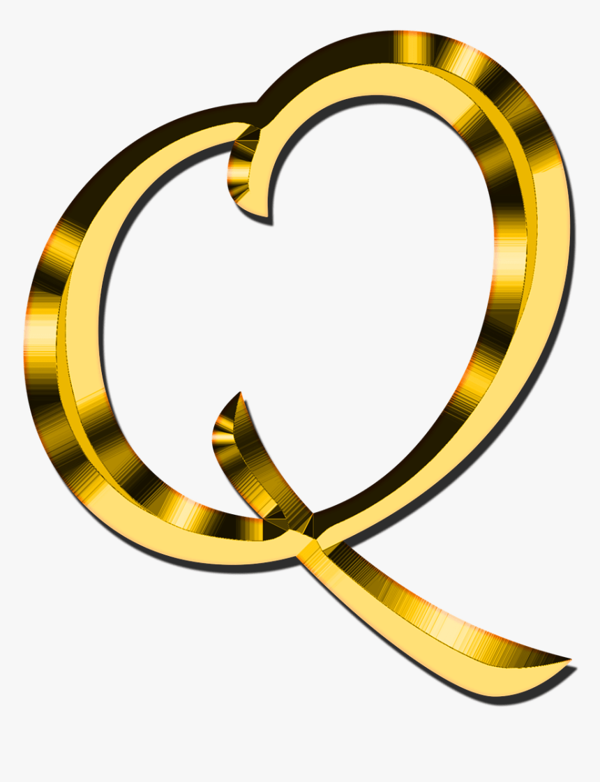 Q Letter Png Image - Gold Letter O Png, Transparent Png, Free Download