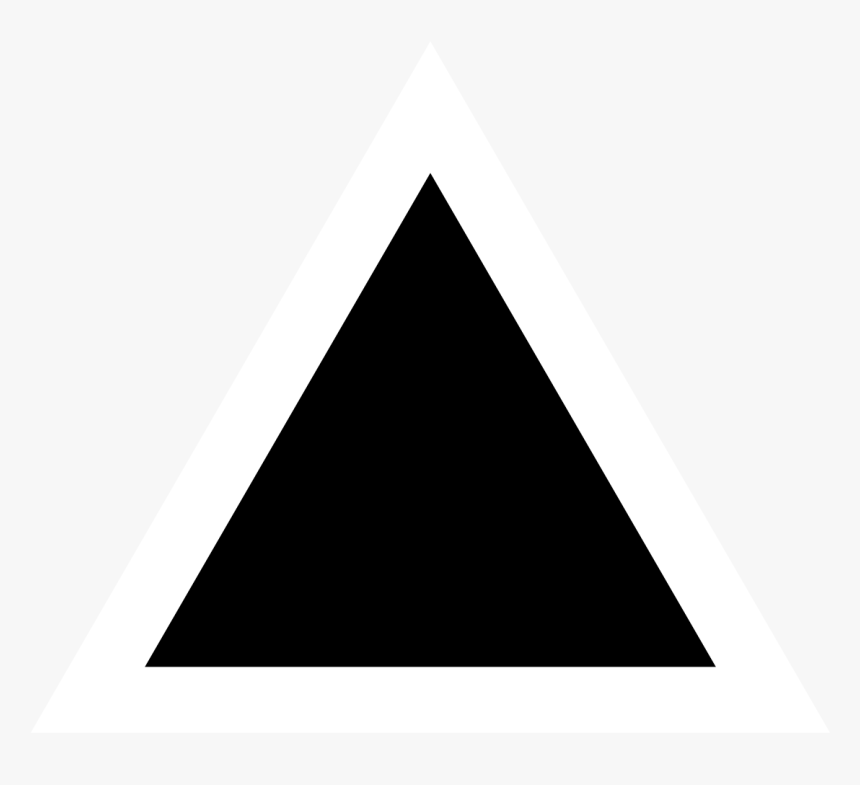 Black Triangle Png - Black Triangle On White, Transparent Png, Free Download