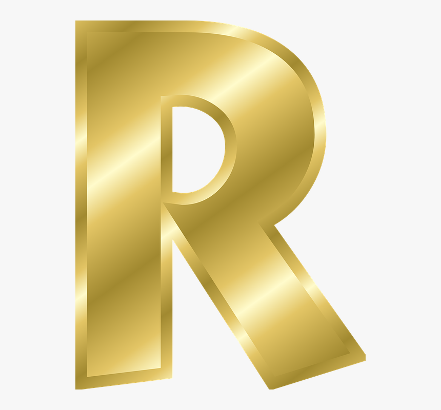 Letter, R, Capital Letter, Alphabet, Abc, Gold - Letter R In Gold, HD Png Download, Free Download