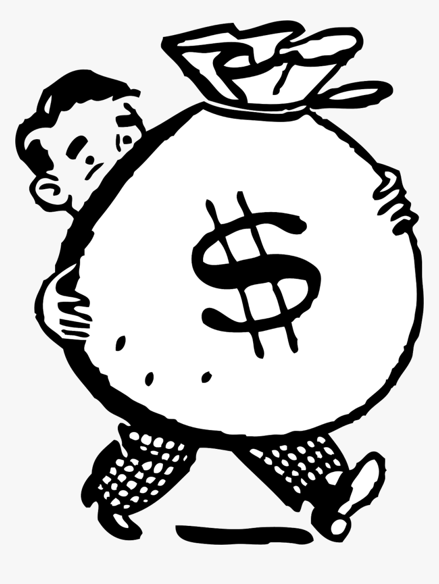 Money Clipart Black And White, HD Png Download, Free Download