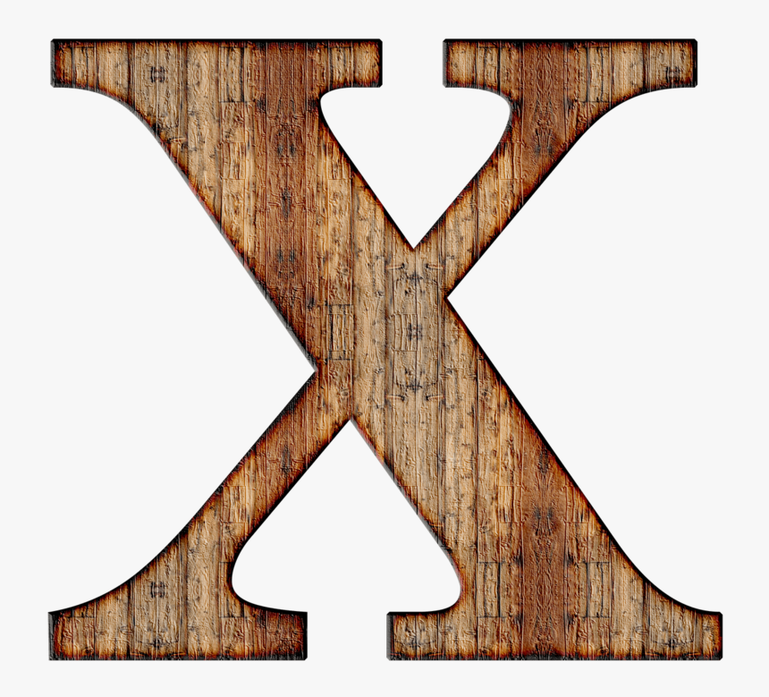 Wood Alphabet Letter X Png, Transparent Png - kindpng
