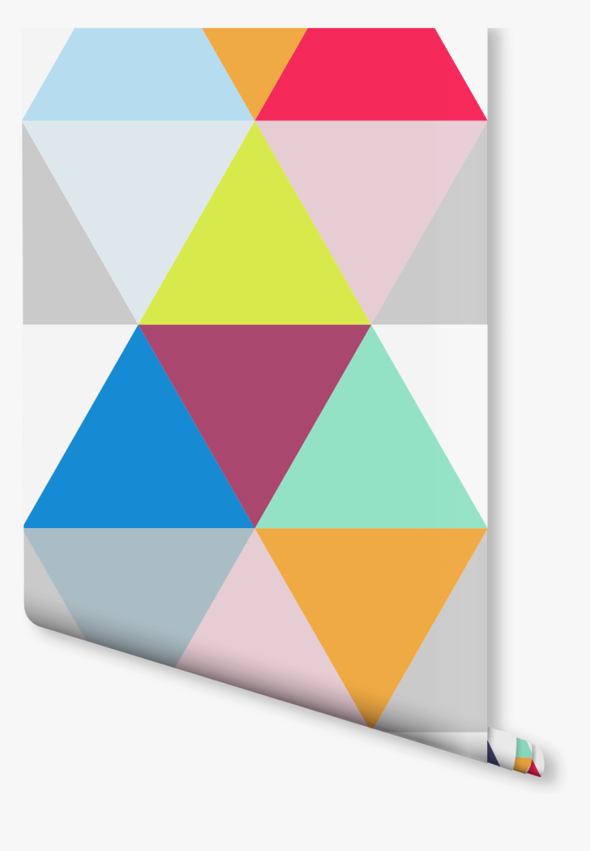 Pink And Grey Geometric Wallpaper - Geometric Patterns Easy Colorful, HD Png Download, Free Download