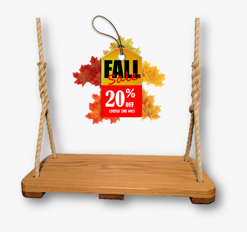 Classic Oak Wood Tree Swing/can Personalize Swing - Wooden Swing Png, Transparent Png, Free Download