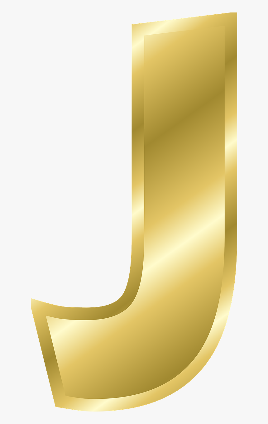 Gold Alphabet Letters J, HD Png Download, Free Download