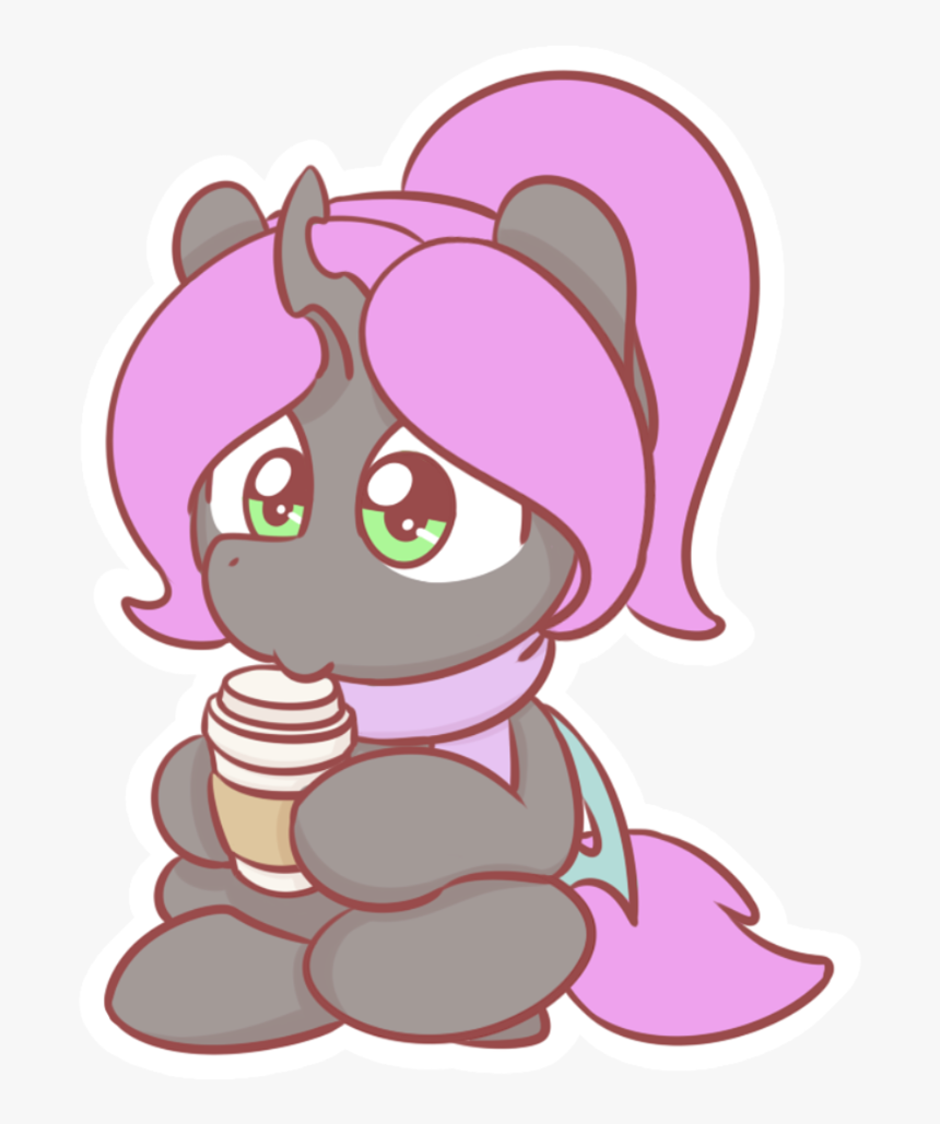 Sugar Morning, Changeling, Chibi, Coffee, Cute, Oc, - Cartoon, HD Png Download, Free Download