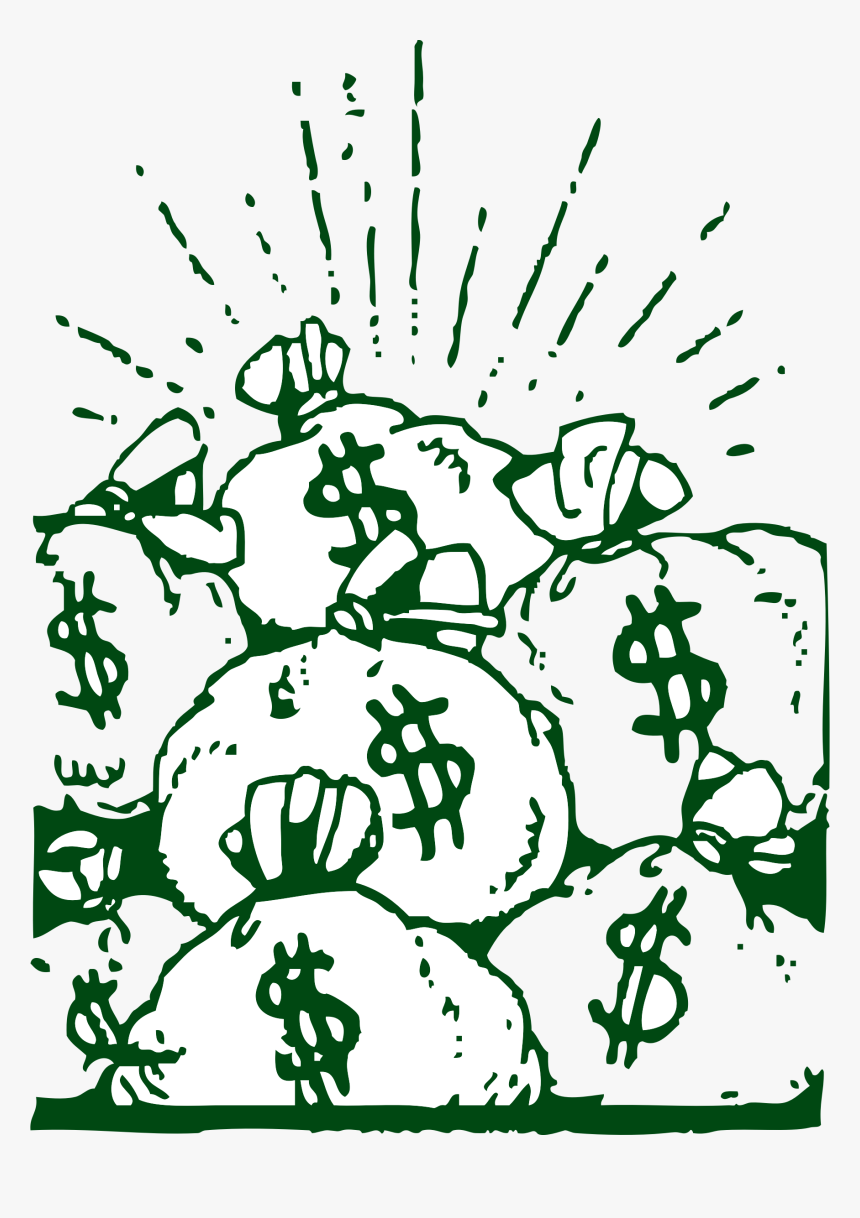 Money Bags Clip Arts - Money Bags Clipart, HD Png Download, Free Download