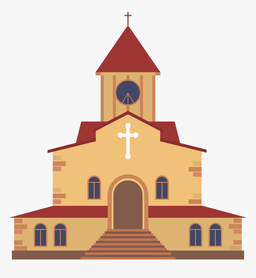 Coffee Cartoon Church Png Download - Church Cartoon Png, Transparent Png, Free Download